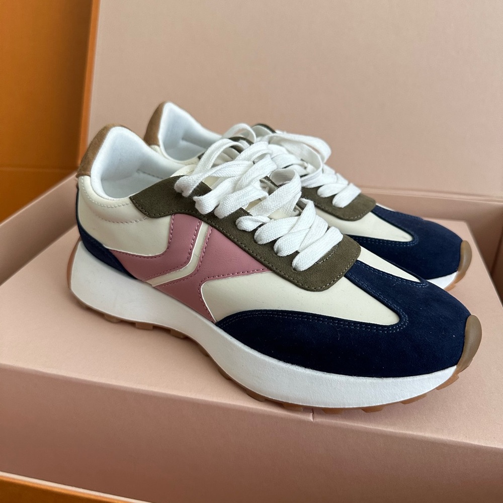 Steve Madden Womens Escapade Sneaker Navy Size 9.5 M